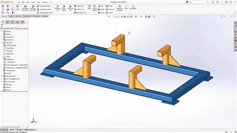 SolidWorks weldment tool